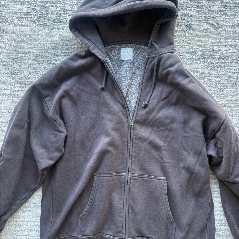 Aritzia CozyAF Fleece Zip-Up